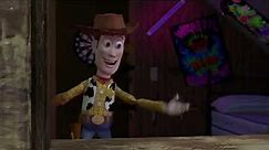 Toy Story - Woody Tries to Escape through Sid's Window