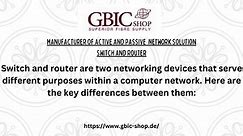 Explore Cutting-Edge Connectivity with Switch Routers at GBIC Shop - Your Trusted Networking Solutio