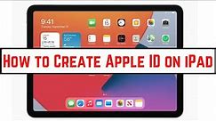 How to Create Apple ID in iPad | iPad Mini Air Pro | 2, 3, 4 | iPad 5th 6th 7th 8th Gen |9.3.5| 2024