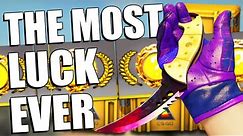 The LUCKIEST CS:GO CASE UNBOXING EVER!! | TDM_Heyzeus