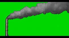 Real Smoke Stack 4k Green Screen