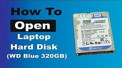 How to Open Western Digital Blue 320gb SATA Laptop Hard Drive