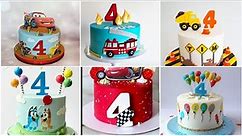 Kids 4th birthday cake design/ Baby 4 year birthday cake ideas.