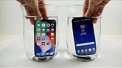iPhone X vs Samsung Galaxy S8 Water Freeze Test! - What Will Happen?