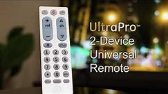 69882: GE UltraPro 2-Device Universal Remote - Overview