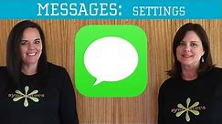 iPhone / iPad Messages - Settings