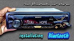 bluetooth how to connect Bluetooth in car sony dsx110u #sony