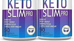 Keto Fast Diet Pills- Ketone Slim Pro 180 Capsules-Apple Cider Vinegar,Exogenous BHB Salt Supplement for Ketogenic Diet-Utilize Fat for Energy/Focus,Weight Management, Manage Cravings