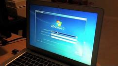 Installing Windows 7 with USB Flash drive on Macbook Air