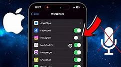 How To Turn Off Microphone On iPhone (2024)