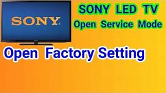 🔷How To Open SONY LED TV Service Menu | Sony Bravia Hard Reset | factory setting✅