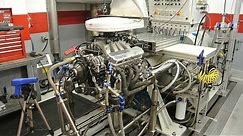 NASCAR Toyota Racing Engine on Dyno