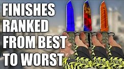 CS:GO Knife Finishes Ranked from BEST to WORST | TDM_Heyzeus