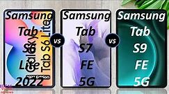 Samsung Galaxy Tab S6 lite (2022) vs Samsung Galaxy Tab S7 FE vs Samsung Galaxy Tab S9 FE