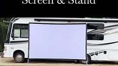 Get The Perfect Cinematic Experience With A 100 Inch Projector Screen And Stand!