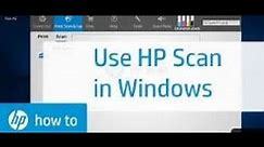 Scanning from an HP Printer in Windows with HP Scan || HP Deskjet Printer
