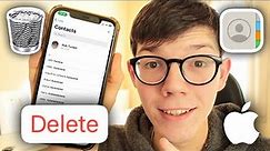 How To Delete All Contacts From iPhone - Full Guide