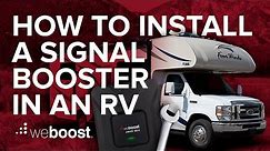 How To Install A Cell Phone Signal Booster In An RV | Drive 4G X RV | weBoost