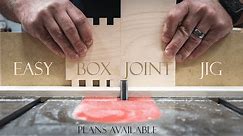 Adjustable Box Joint Jig / Plans Available