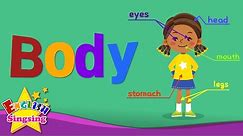 Kids vocabulary - Body - parts of the body - Learn English for kids - English educational video