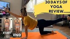 30 DAYS OF YOGA WITH ADRIENE REVIEW: did it make me stronger? am i more toned? helped me focus?!
