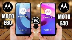 Motorola Moto E30 Vs Motorola Moto E40