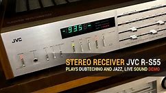 Stereo Receiver JVC R-S55 Plays Dub-techno and Jazz, Live Sound Demo