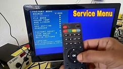 Haier Led tv service menu open with remote