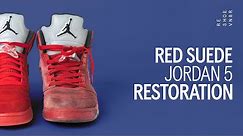Air Jordan 5 Red Suede Restoration With Vick Almighty