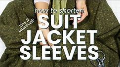 Hem Suit Jacket Sleeves Like A Pro! (Updated Method!) (Ep. 47)