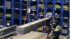 Honeycomb rack at Steel Distribution Center