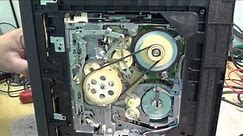 Panasonic "G Mechanism" VHS bottom mechanism mechanical timing and rotary encoder cleaning