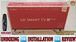 LG 32LM576BPTC 2021 || 32 inch Smart Led Tv Unboxing And Review || Complete Demo & Installation