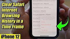 iPhone 12: How to Clear Safari Internet Browsing History in the Last Hour/Today/Yesterday/All Time