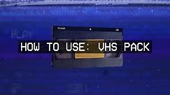 How to use my VHS / VCR / TV Footage Overlays Pack