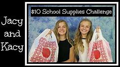 Back to School ~ 10 Dollar School Supplies Challenge #1 ~ Target ~ Jacy and Kacy