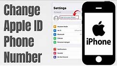 How to Change Apple ID Phone Number on iPhone