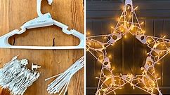 This Genius Hack Shows You How to Make Giant Christmas Stars from Clothes Hangers