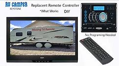 RV Camper Jensen TV & Media Player Replacement Remote Controller