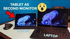 How to use Tablet as a secondary screen
