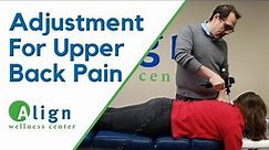 Chiropractic Adjustment for Upper Back Pain