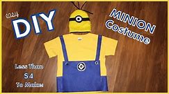 Easy DIY Minion Costume - Less than $4 To Make! - Great Last Minute Halloween Costume