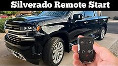How To Use Remote Start On 2019 - 2022 Chevy Silverado Using Remote Key Fob