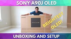 Sony A90J OLED TV Unboxing, Setup and First Impressions