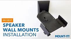 Speaker Wall Mounts with Sliding Clamps | MI-SB37 (Installation)