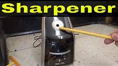 How To Use An Electric Pencil Sharpener-Full Tutorial