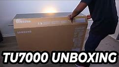 Unboxing Samsung TU7000 Television