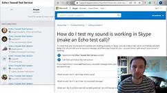 How to make Echo call in Skype to test sound of your microphone