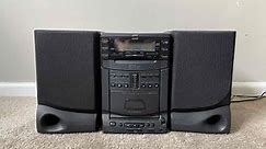 JVC UX-C7 Micro Component Home Stereo Audio System with UX-B1008 Bookshelf Speakers