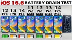 iOS 16.6 Battery Drain Test | 12 Pro / 13 Pro / 14 Pro / 11 Pro Max / 12 Pro Max / 13 Pro Max /14 PM